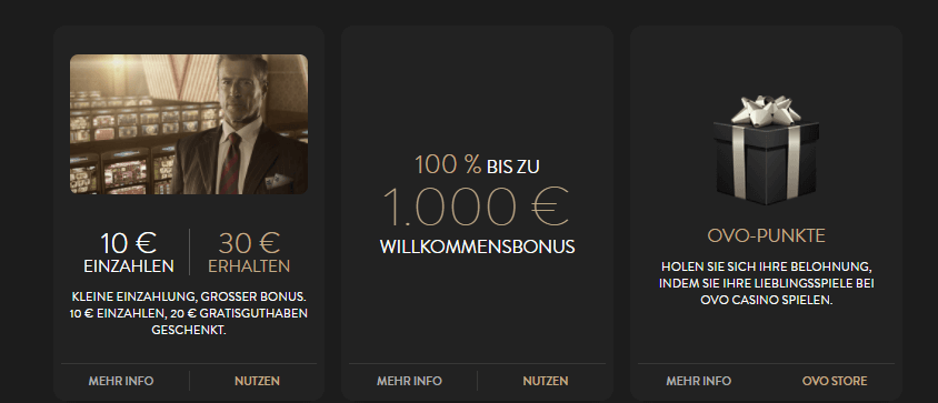 ovo casino bonus 